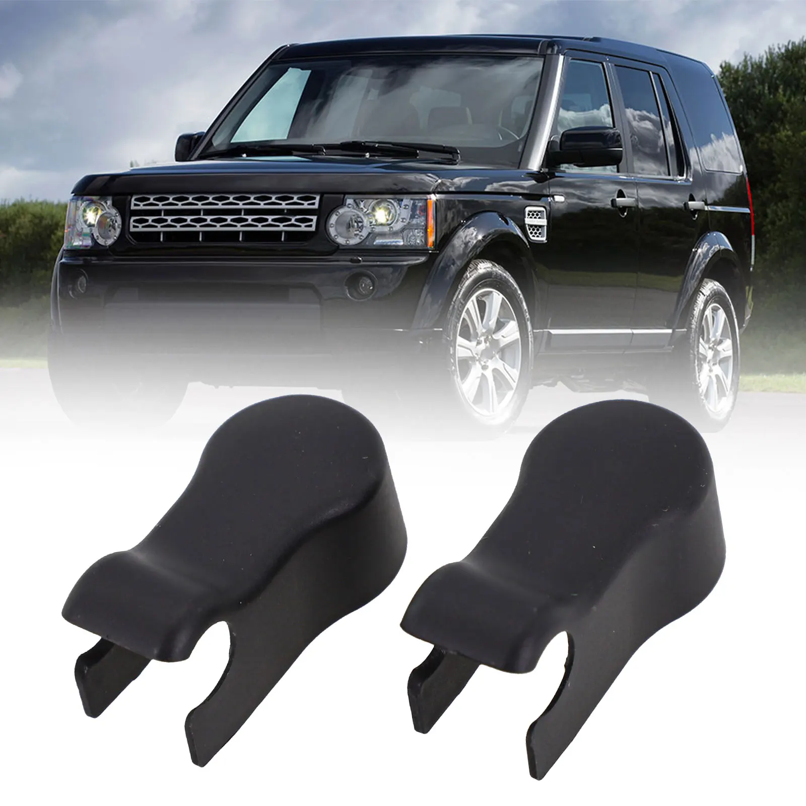 2pcs LR058466 Car Windscreen Wiper Arms Cap For Land Rover For Range Rover 87-95 Wiper Arm Fixing Nut Cap Car Accessories