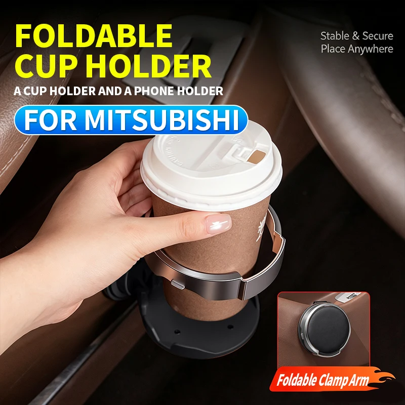 Clip-on Car Door Cup Holder Rack for Mitsubishi Pajero Pajero Sport Montero Shogun Triton L200 Outlander ASX Outlander Sport