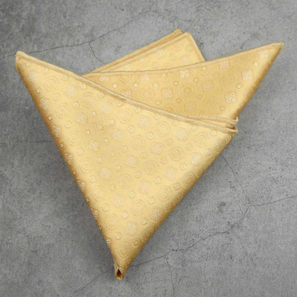 Toalla cuadrada de bolsillo clásica para hombre de 23cm, pañuelo a rayas de Cachemira de poliéster, accesorios para traje y camisa, pañuelo rojo marino para fiesta de boda