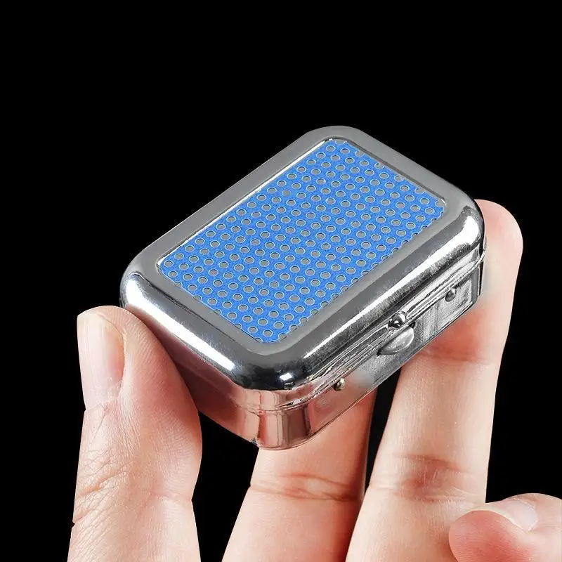 Stainless Steel Pocket Size Ashtray with Sealed Lid Leakproof Odor Proof for Outdoor Travel Driving Use