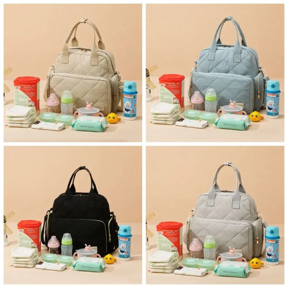 

New Multi Compartment Mom Bag Splashproof Lightweight Diaper Bag Waterproof Large Capacity Travel Backpack Women