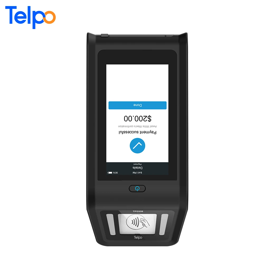 Telpo TPS508 POS payment terminal machine qr code scanner android with printer