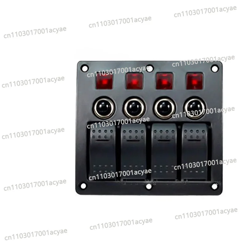 RV conversion Ship type switch combination panel 4 position with overload Ship type protector Control panel Marine