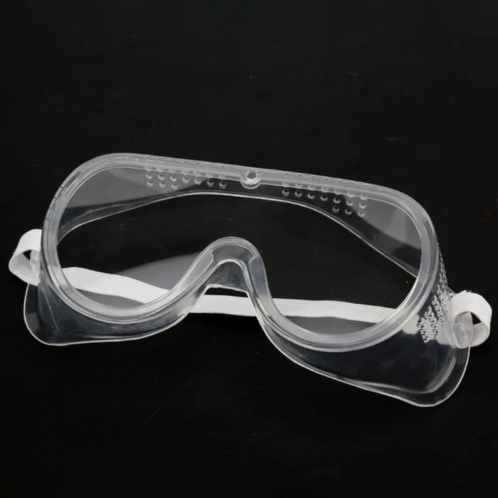 Transparente Anti Splash Eye Proteção Óculos, PVC Segurança Goggles, Clear, Simplicidade
