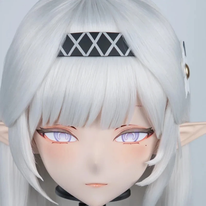 

(MEO087) Customize Handmade Full Head Lockable Crossdress Male to Female Japanese Cartoon Anime Game Character Kigurumi Mask