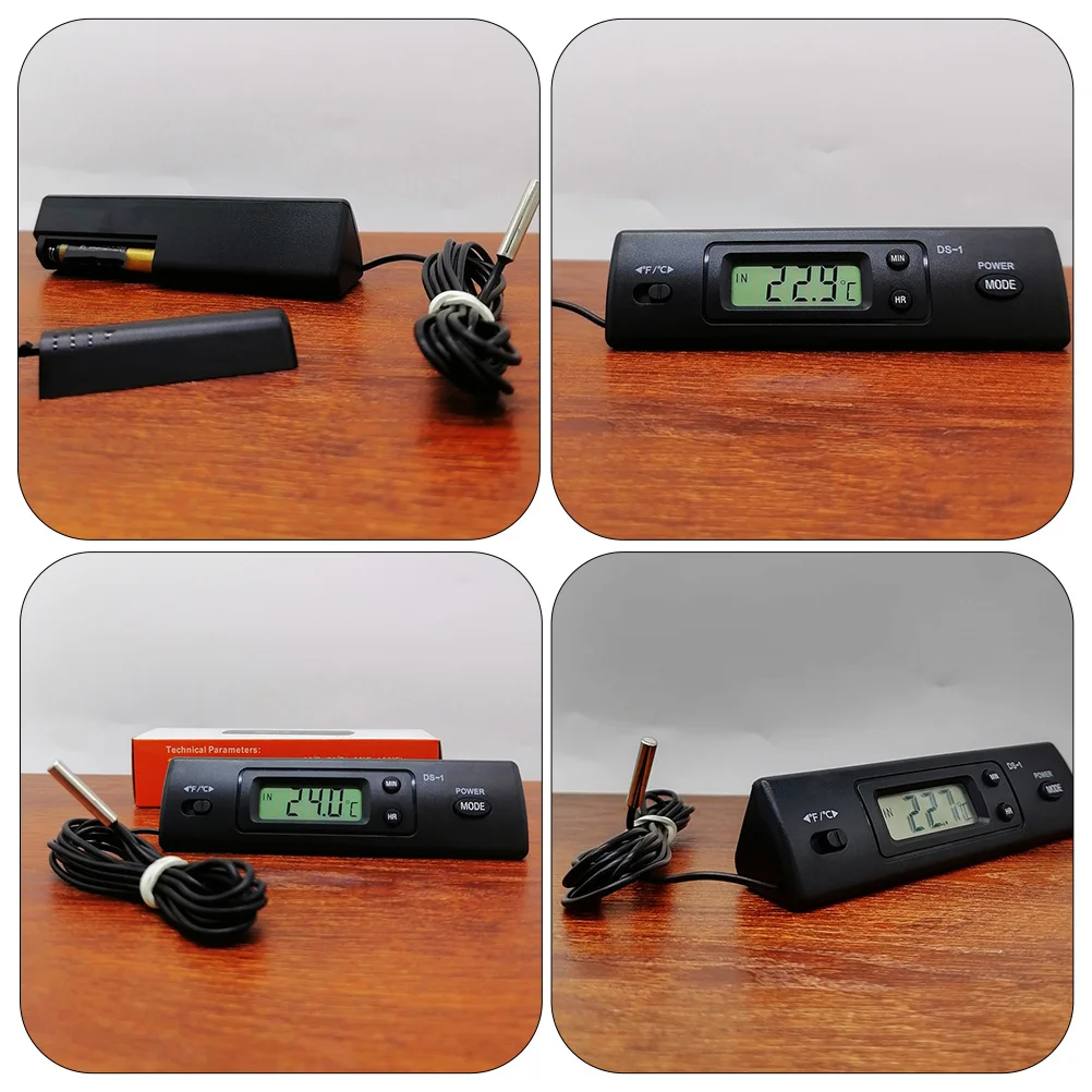 

1Set Digital Display Aquarium Thermometer Compact Practical Fish Tank Temperature Measure Device Reptile Tank Use