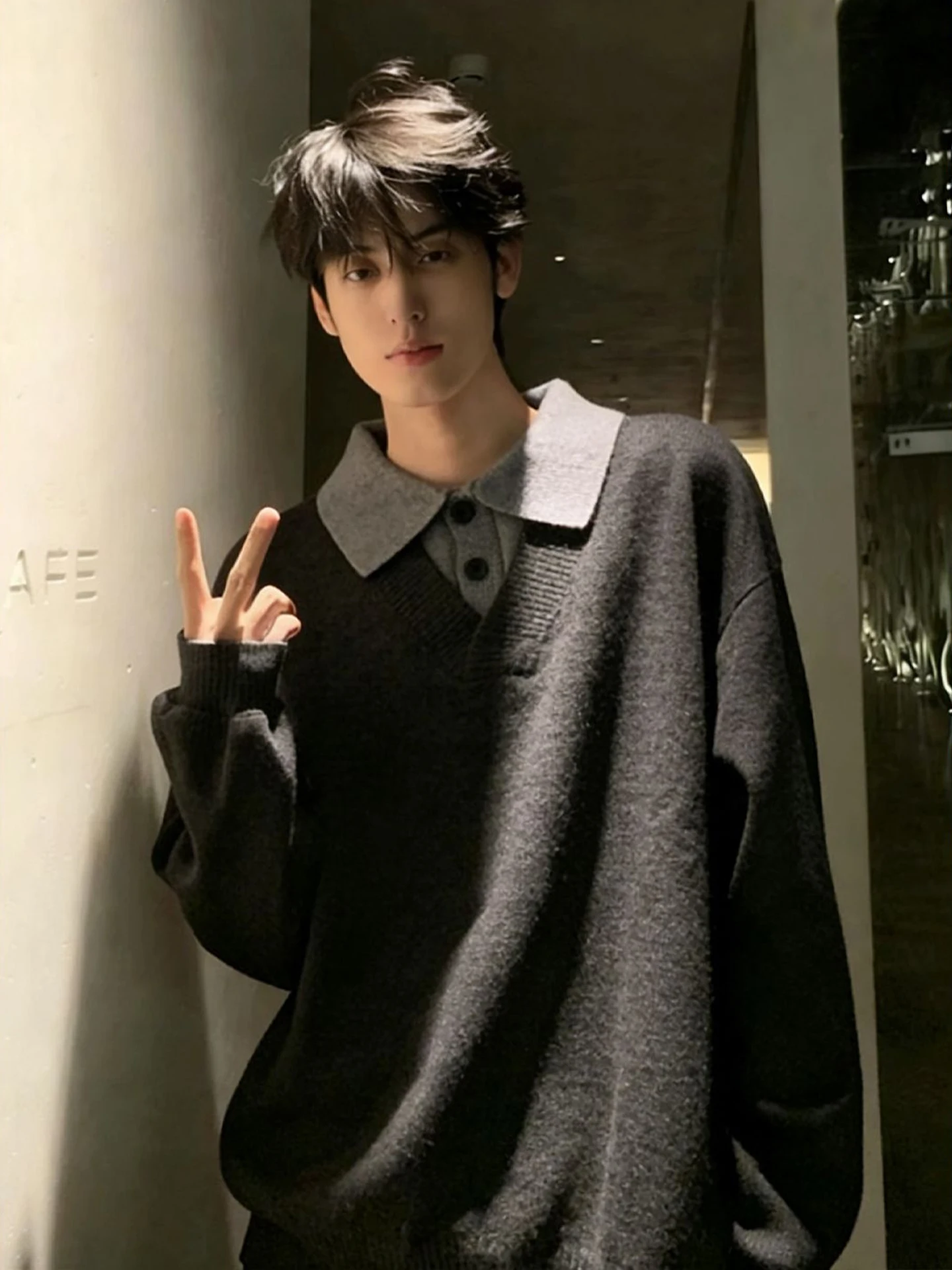 

Мужской трикотаж Deep ey, осенне-зимний, повседневный, тонкий, теплый, средней длины, для молодежи...