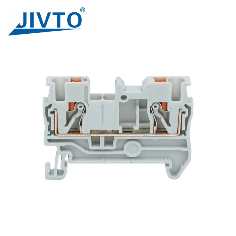 20 PCS PT2.5 Push-in Terminal Block 2.5mm² Connector Spring Feed-Through Strip Plug PT-2.5 Wire Electrical Din Rail Contact