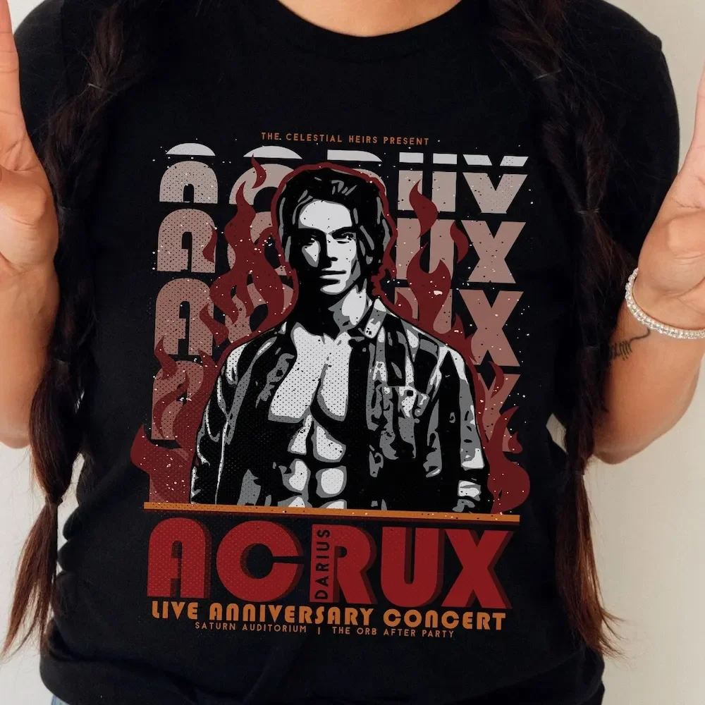 Darius Acrux Band Concert T Shirt Officially Licensed Zodiac Academy Za Vega Twins Leo Gemini Celestial Heirs Pitball Booktok