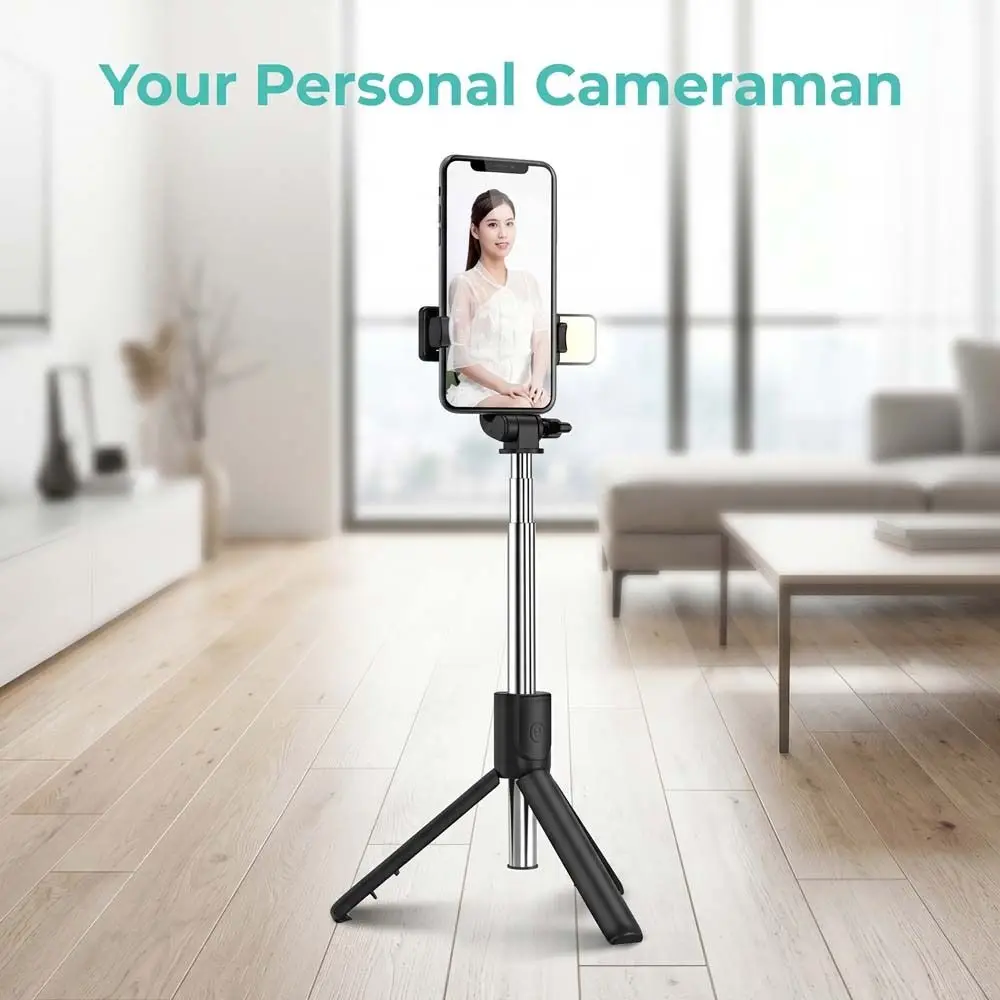 

360° Rotating Telescopic Selfie Stick 70cm Portable Bluetooth Selfie Stick Lightweight Adjustable Selfie Stick Tripod Home