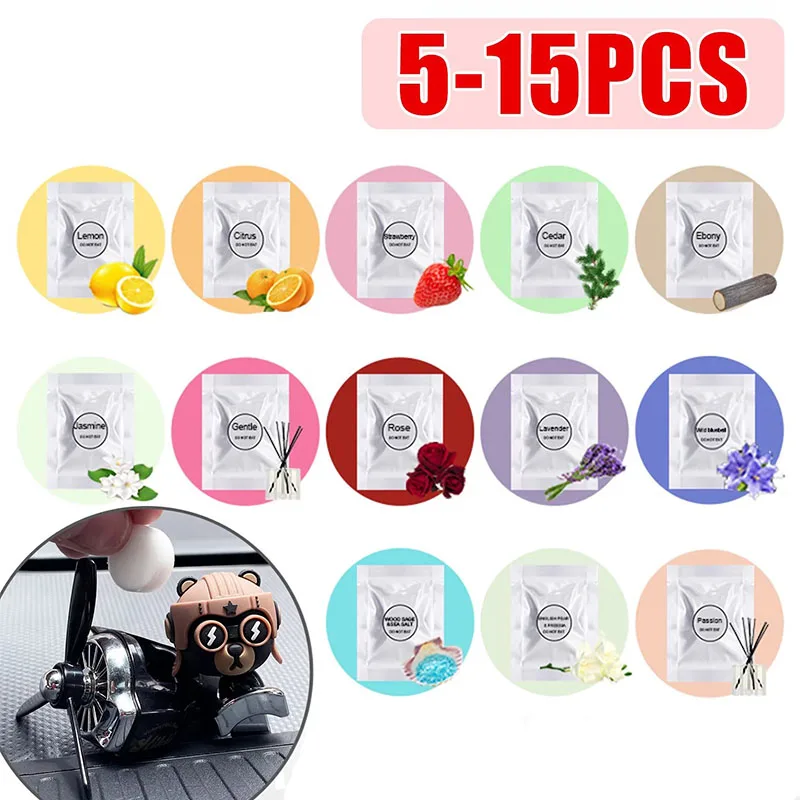 5/10/15Pcs Car Air Fresheners Replacement Tablets Fragrance Pods Aroma Supplement