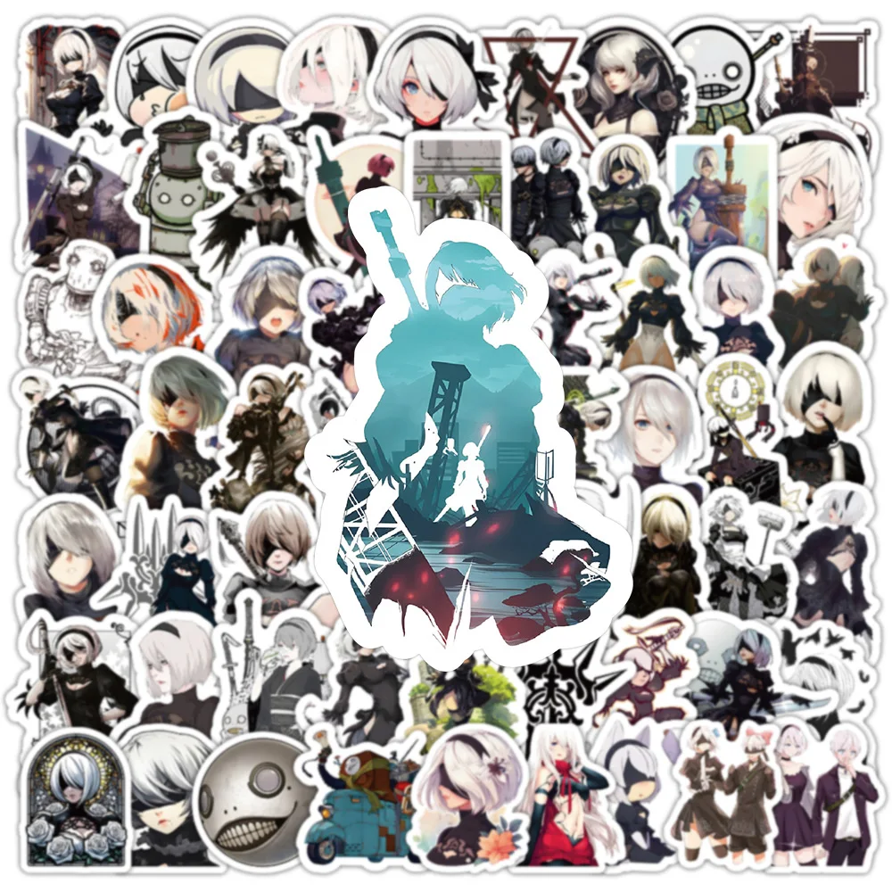 103pcs NieR Automata Stickers Notebook Computer Stationery Decoration Waterproof Sticker Supplies