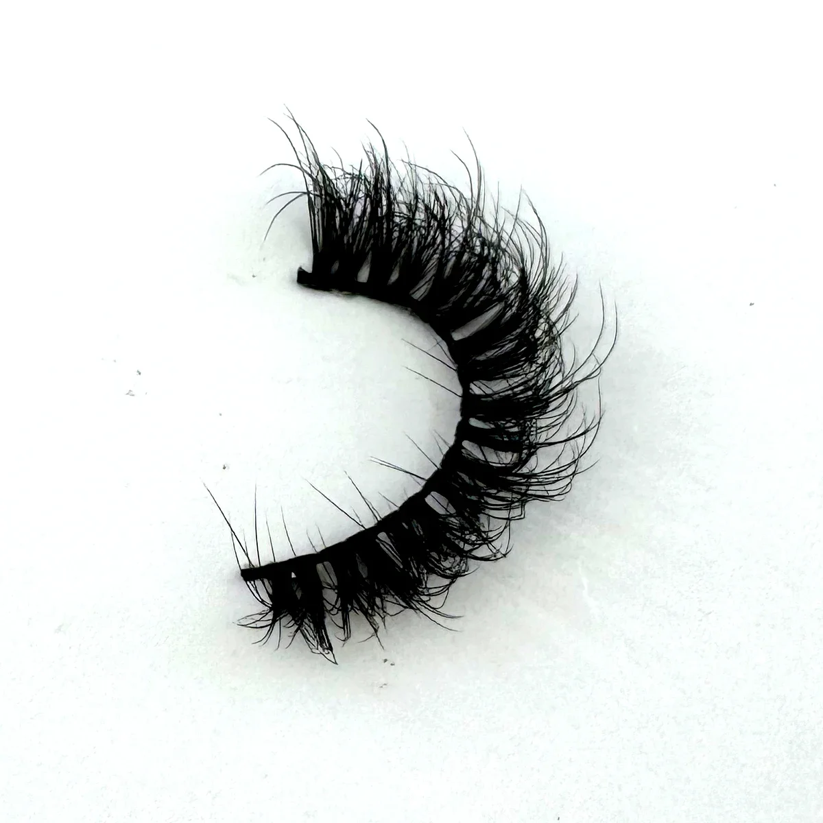 7 pairs of fake mink fluffy eyelashes dramatic D-roll strip-shaped eyelashes 9-20MM thick eyelashes fluffy curled false eyelashe