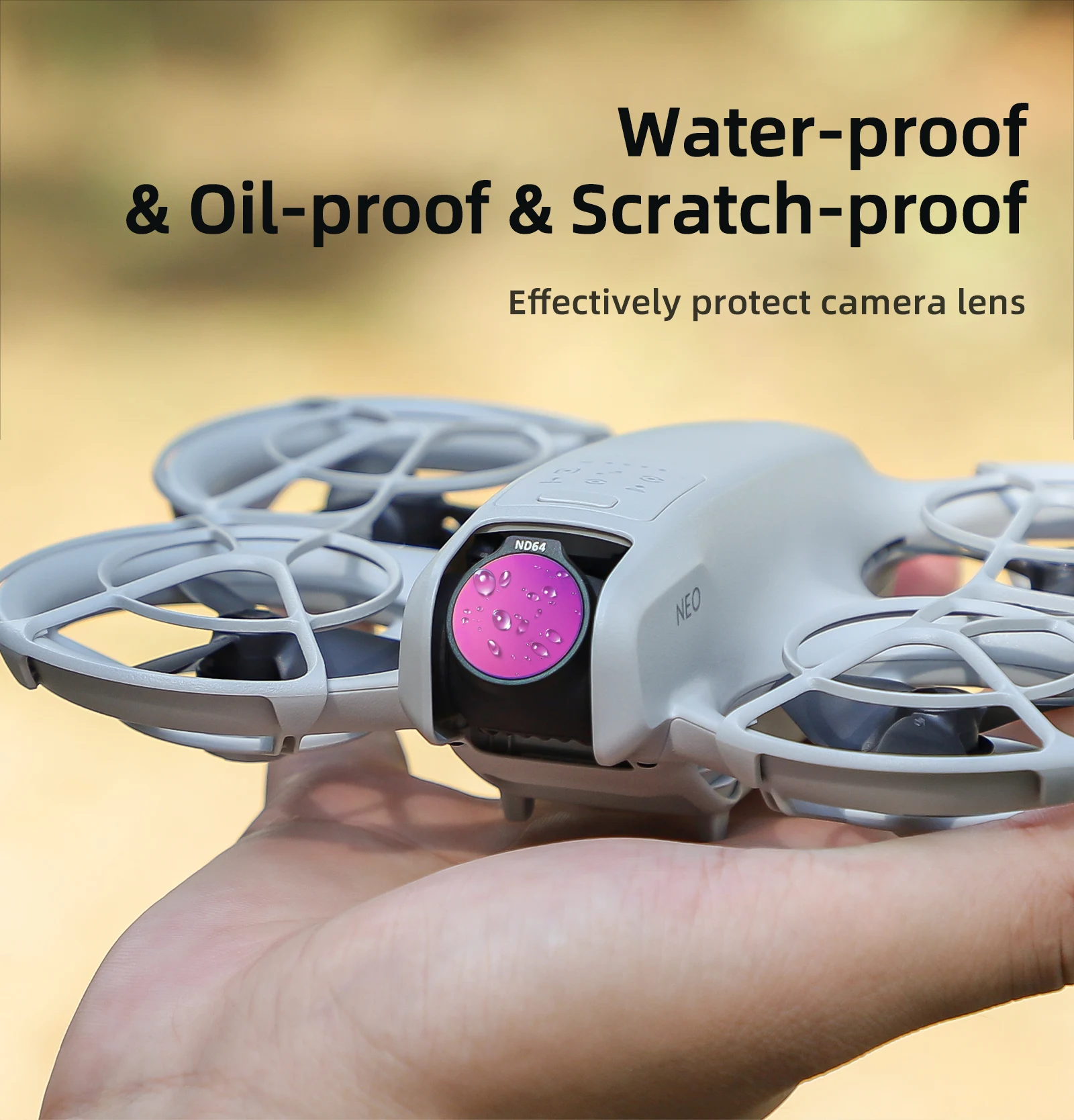 مرشح عدسة لمرشحات DJI Neo ND مجموعة مرشح عدسة الكاميرا ND MCUV HD مرشح الكاميرا الزجاجية البصرية لملحقات DJI Neo