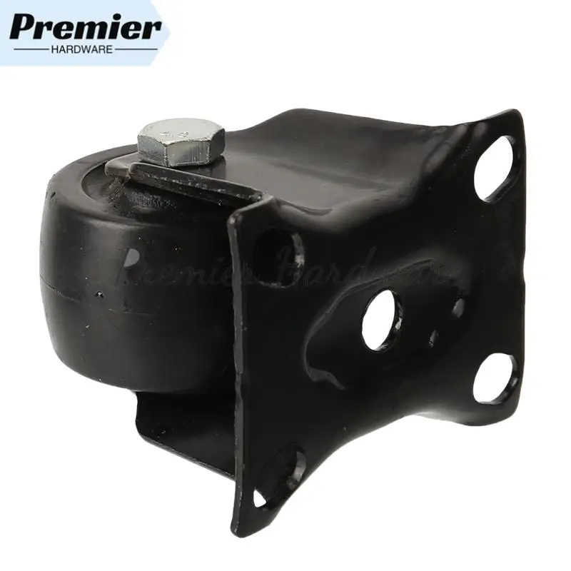 

Mini Rigid Silent Casters Suitable for Cart & Drawer 2" Small Furniture Casters: Low Profile Soft Rubber Rolling Wheels