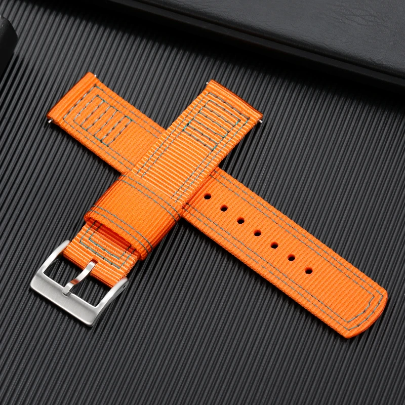 18mm 20mm 22mm Nylon Canvas Watch Band Woven Soft Belt Universal Bracelet for Men Women Sport Replacement Wrist Band Bracelet