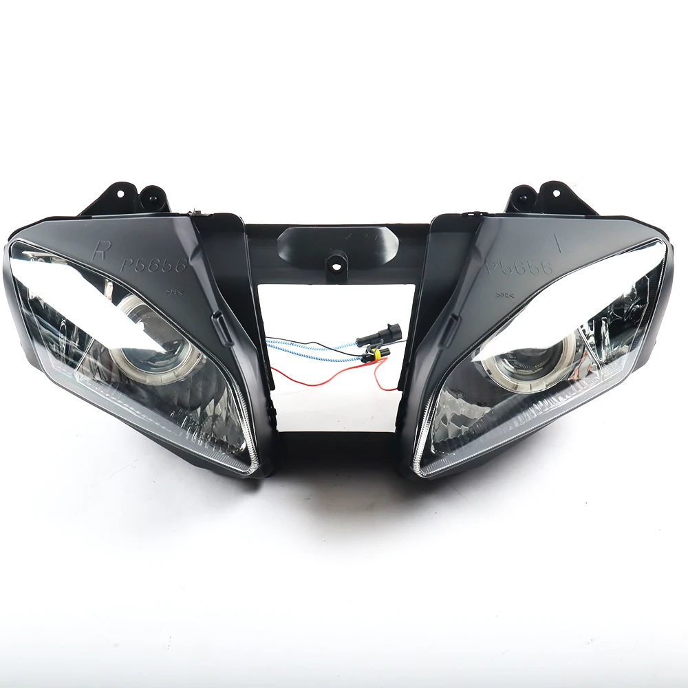 

STLF Motor Spare Parts Front 2006 2007 Models Headlight Lamp with Angel Eyes Lights for YZF-R6