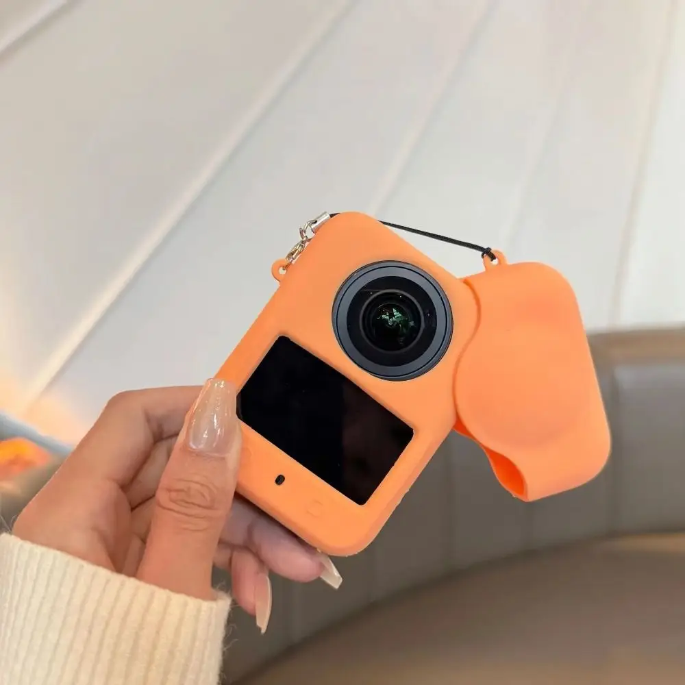 Silicone Protective Case Breathable Anti-Scratch Camera Cover Shockproof Full Coverage Protector Sleeve for DJI Osmo 360