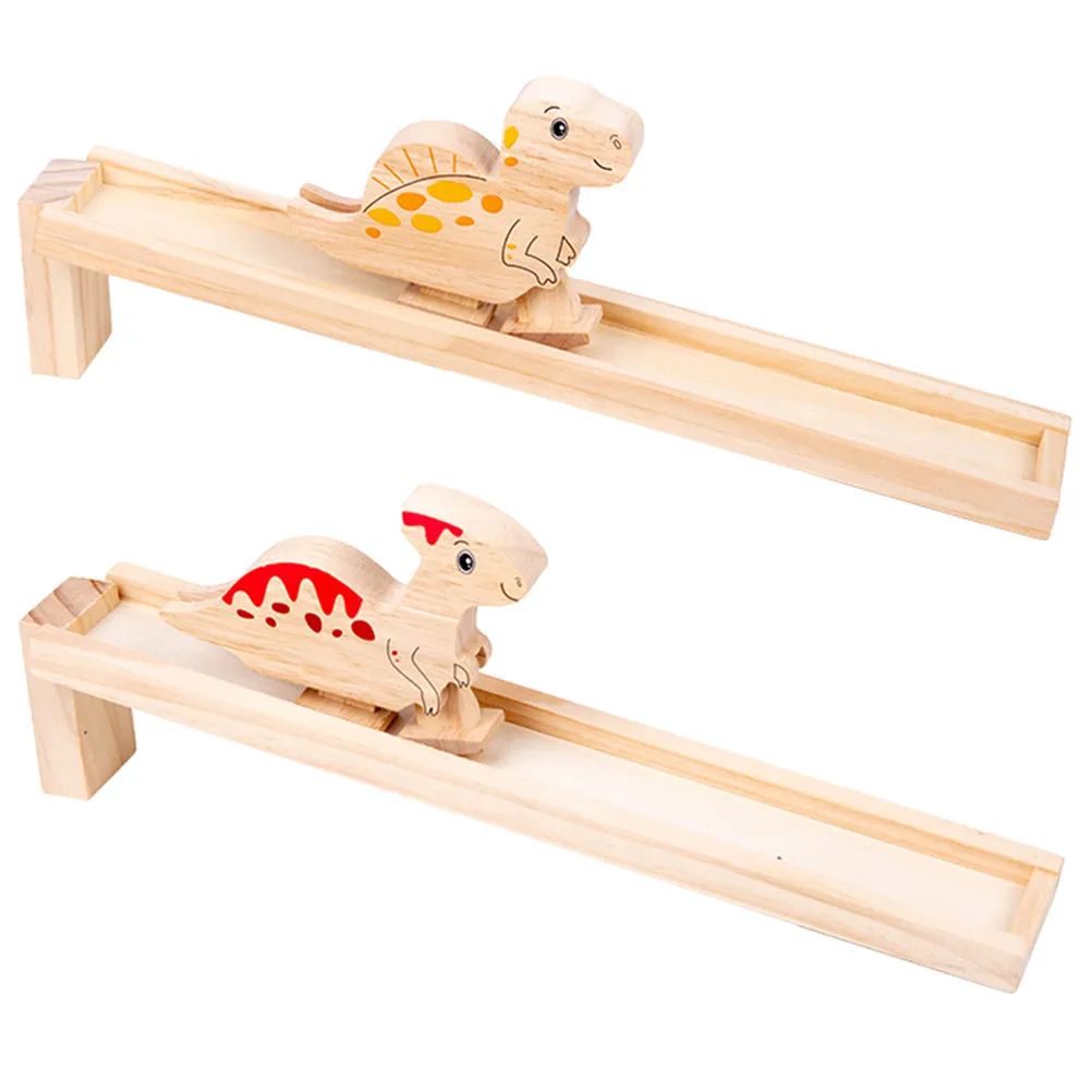 

1Set Wooden Animal Inertia Cartoon Educational Plaything Funny Kids Interactive Inertia Decor Birthday Gifts Educational Toy