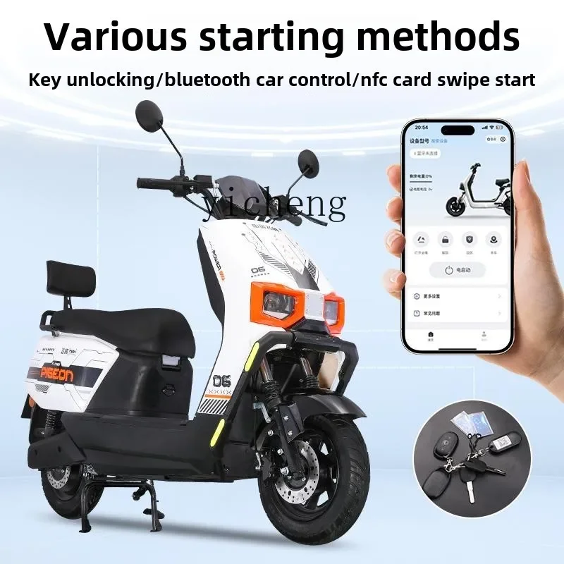 TQH high-speed electric motorcycle electric vehicle adult takeaway cargo super long battery life electric motorcycle