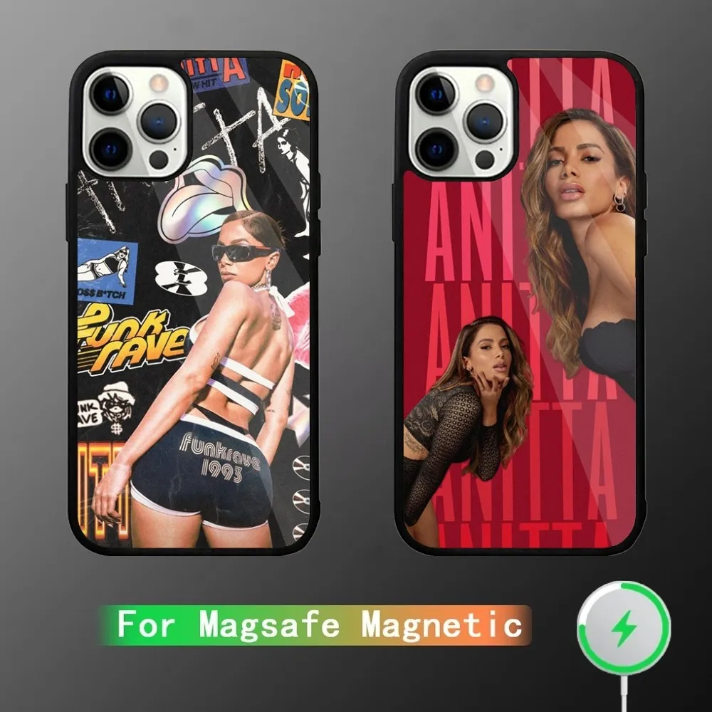 Singer Anitta  Phone Case For iPhone 15,14,13,12,11,Plus,Pro,Max Mini Magsafe Magnetic Wireless Charging