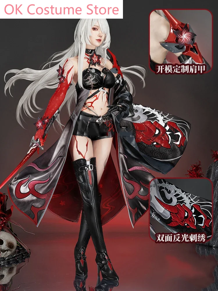 Honkai: Star Rail Acheron Fade Skin Spiel Anzug wunderschöne Uniform Cosplay Kostüm Halloween Party Rollenspiel Outfit Frauen