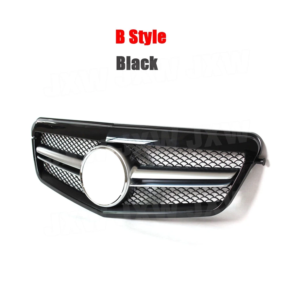 For W212 Diamond Front Bumper Grille Mesh For Mercedes Benz E Class E200 E250 E350 AMG 2010-2013  Pre-facelift Front Grill