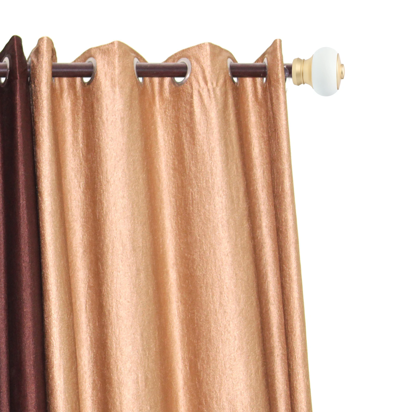 

2Pcs Curtain Rod Ball End Caps Decorative Finials Curtain Pole Accessories for Window Curtains Living Room Bedroom