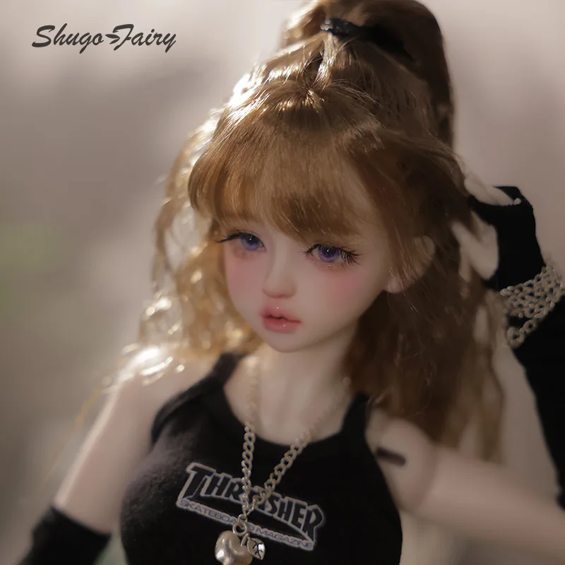 Shuga Fairy 1/4 Pearl BJD Doll Handmade Resin Figure Sweetheart y Face Meat Leg BJD Doll Toys Pure Handicraft Fullset
