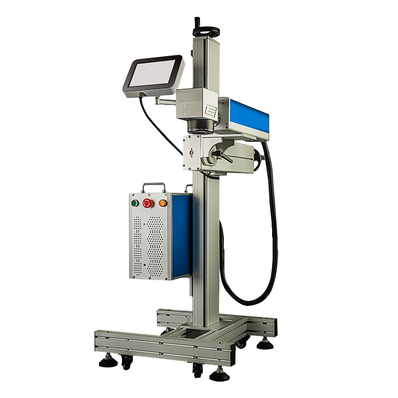 Flying CO2 Fiber Laser Marking Machine 20W 30W 50W 100W for Metal and Plastic Customized