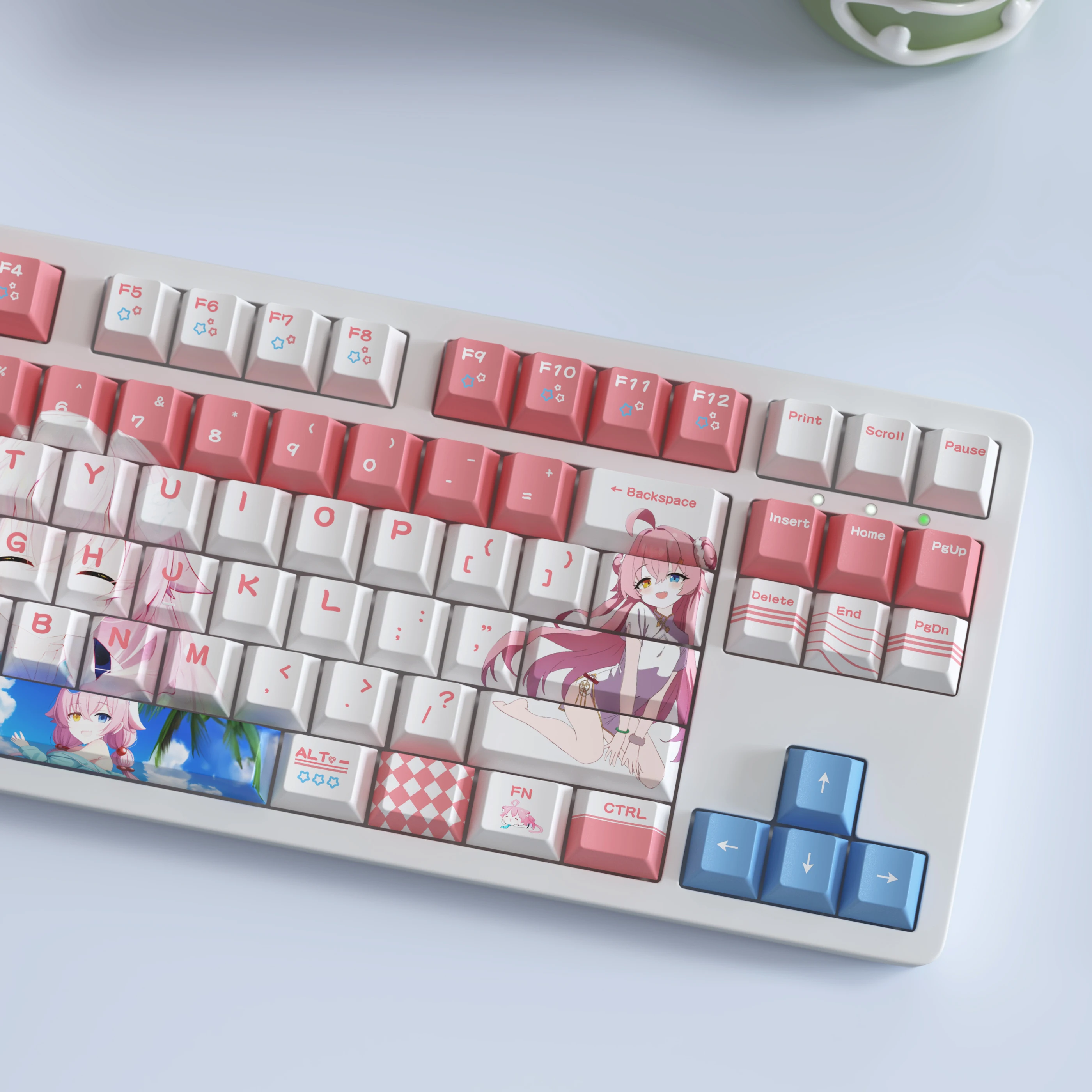 Azure Archives Birdie Tour Hoshino Keycaps Animation Second Dimensional Keycaps การระเหิดร้อน Original คีย์ส่วนบุคคลสูง