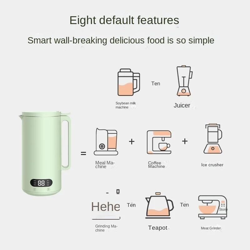 Minilicuadora de leche de soja, 110V, 220V, 350mL, exprimidor de frutas para el desayuno