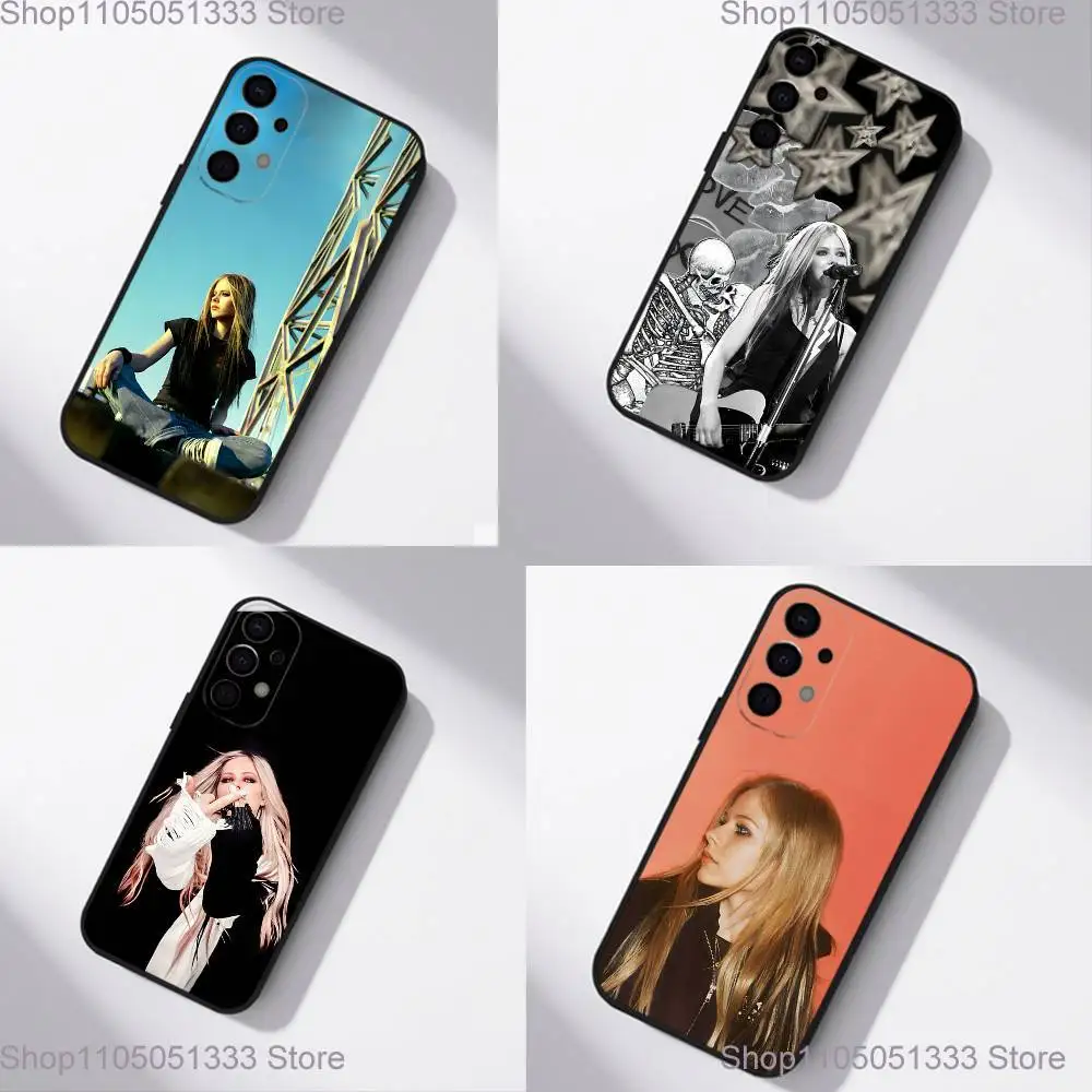 

Singer A-Avril L-Lavigne Phone Case For Samsung S25,S24,S21,S22,S23,S30,Ultra,S20,Plus,Fe,Lite,5G Black Cover