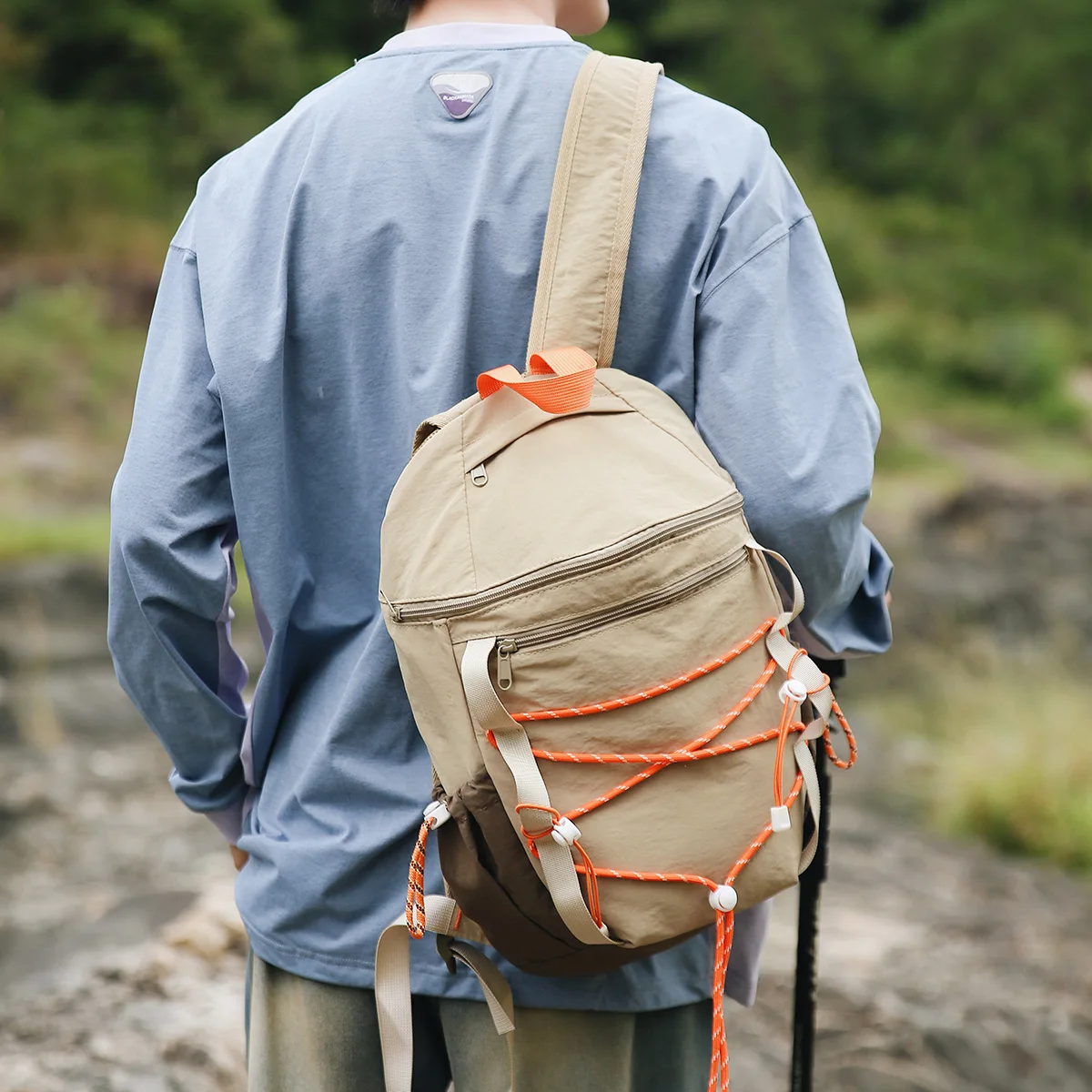 Mochila de senderismo al aire libre para mujer, mochila de trekking ultraligera para hombre, mochila deportiva ligera para acampar, mochila de ciclismo para parejas, mochila pequeña para estudiantes