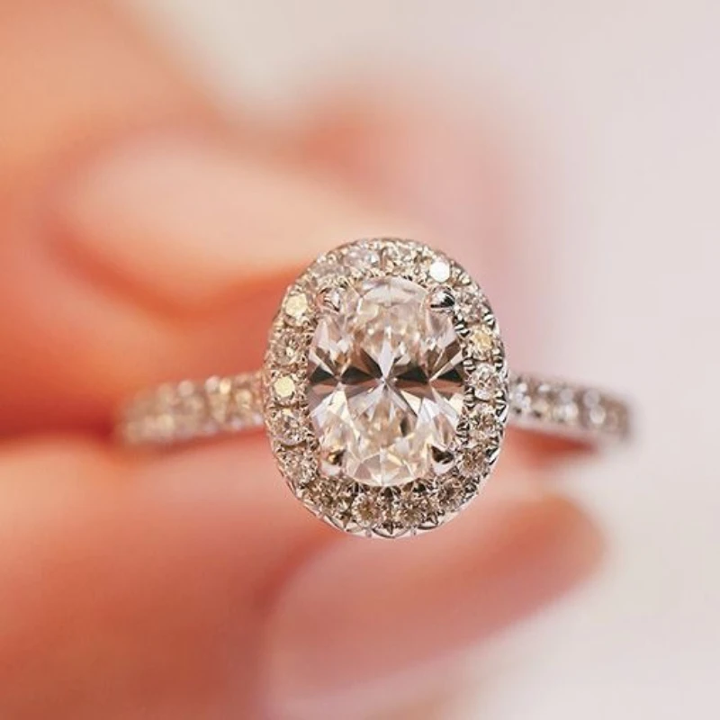 925 Sterling Silber Rows Sky Full of Stars Zirkon-Ring für Frauen, Hochzeit, Charm, Verlobung, Modeschmuck