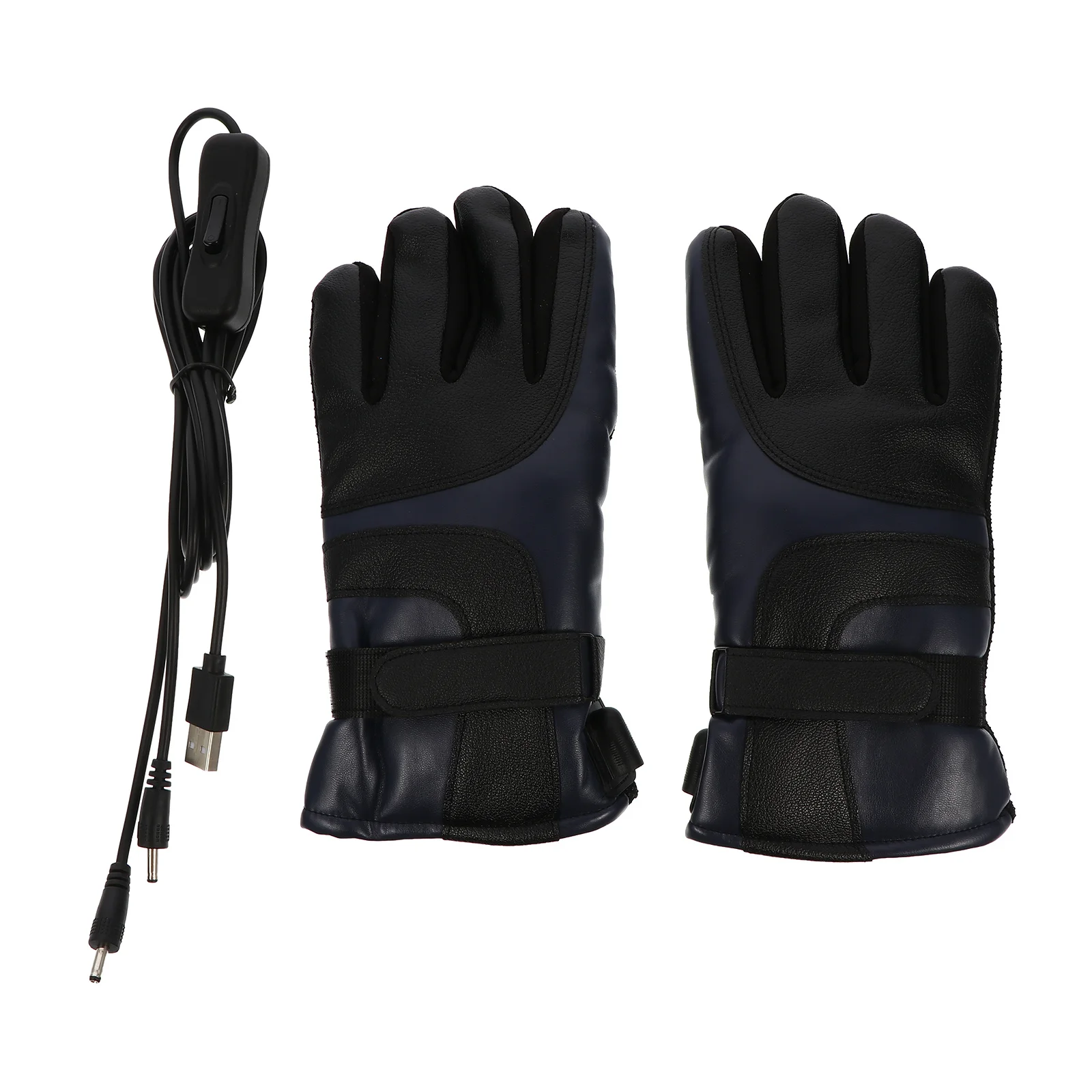 1 زوج الحرارية USB قفازات تسخين كهربائي الشتاء مقاوم للماء ركوب الدراجات الأيدي الدافئة لمس قفازات جهاز تدفئة محمول