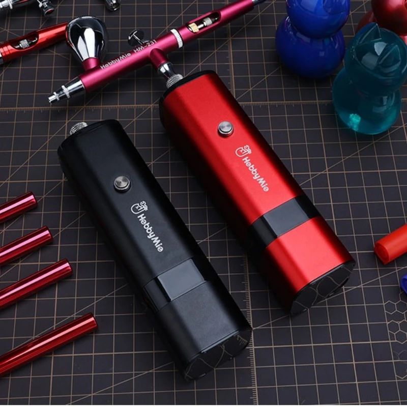 

HobbyMio HM-02 Portable Handheld Air Compressor Automatic Air Pump for Airbrush Model Spraying Hobby DIY Accessories