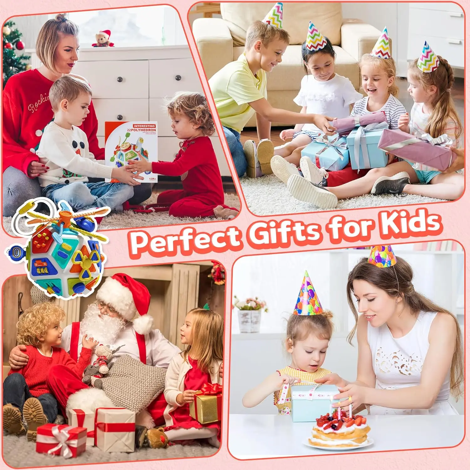 22 In 1 Montessori Busy Board Cube Sensory Educational Toy_voghion.com