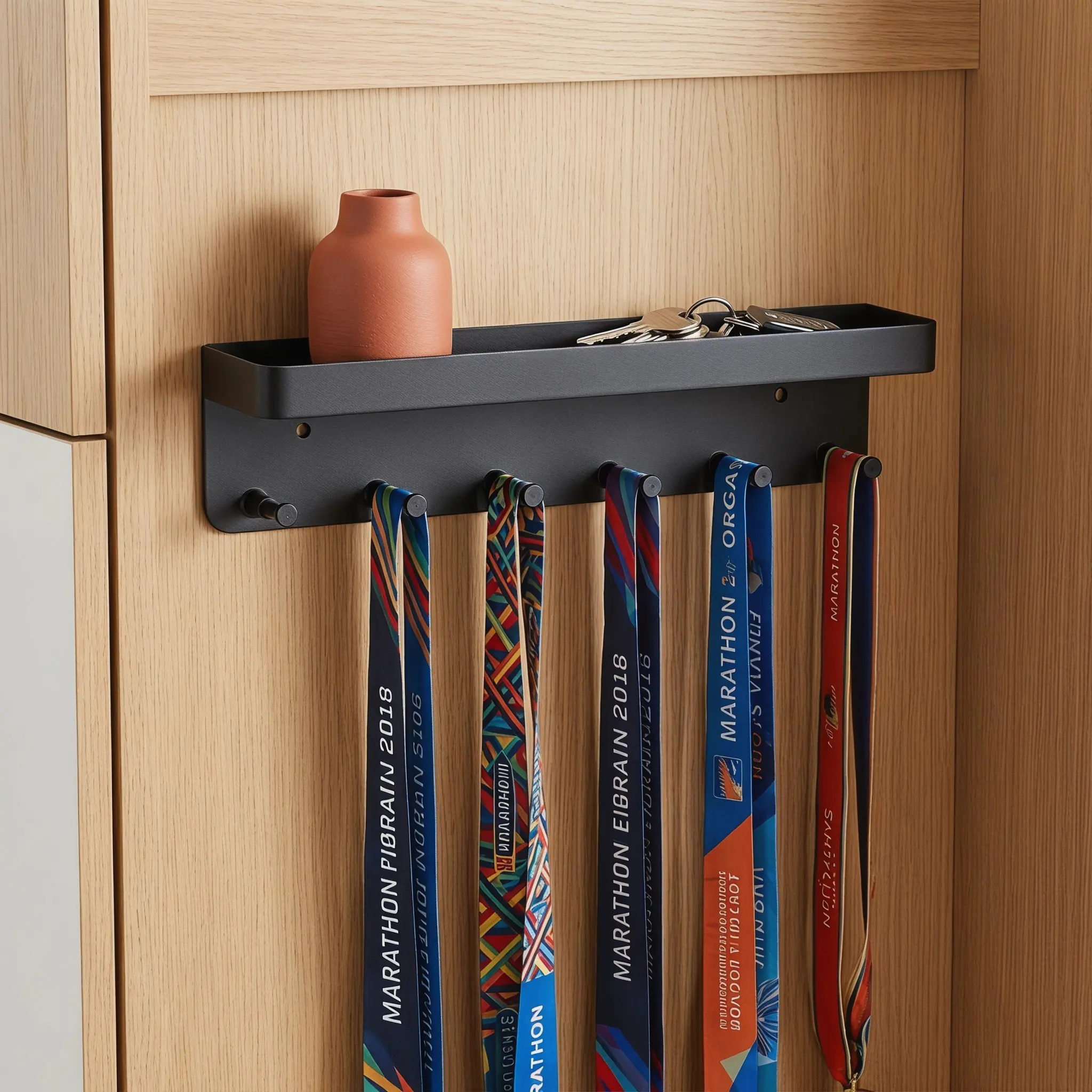 Medal Hanger Wall Mounted Stainless Steel Medal Display Rack Storage Holder for Gymnastics Medals Metal Holder for Medals