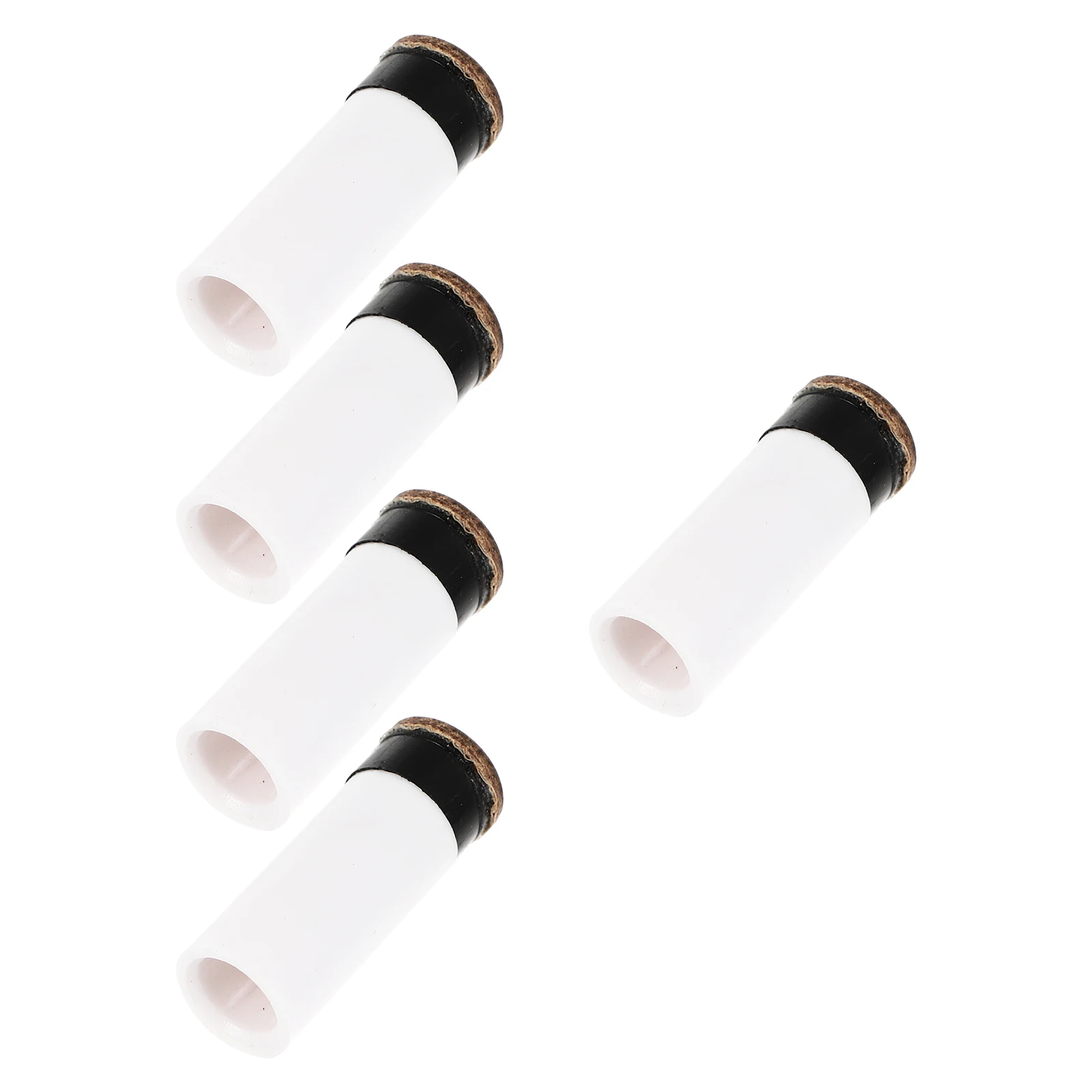 

5 Pcs Billiard Cue Angle Tips Pool Ferrule Club Stick Replacement White for Sticks Cues