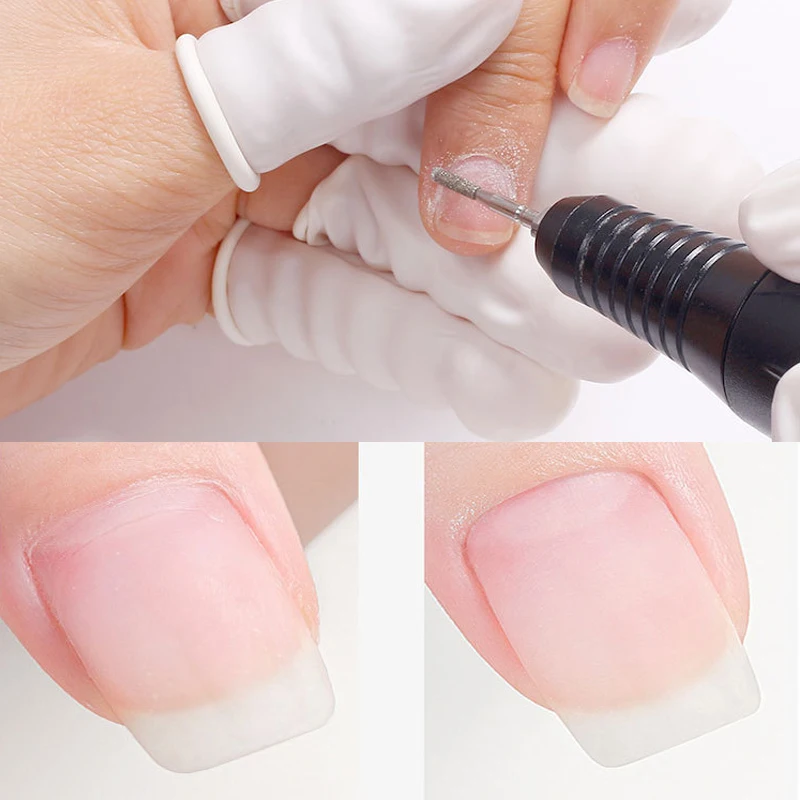 6 stuks diamant nagel boor frees voor elektrische nagel pedicure machine nagelriem schone nagelvijl gel remover manicure tool