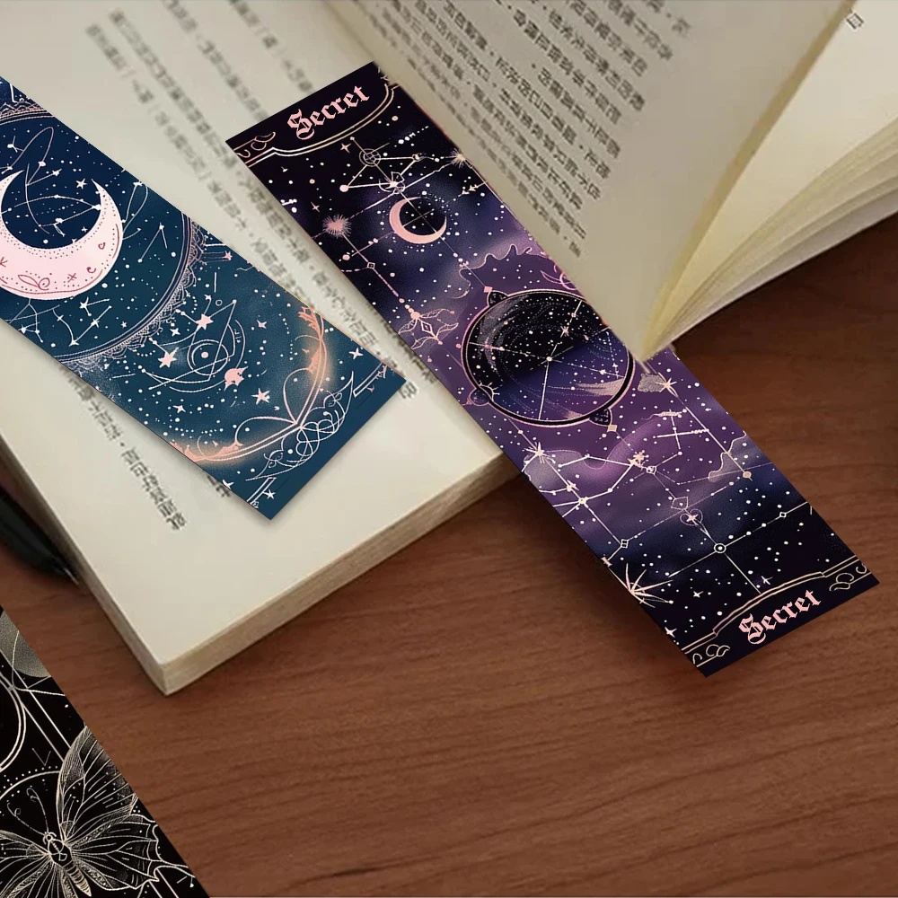 30pcs Fantasy Tarot Secrets Bookmarks Reading Pages Books Tagged School Stationary Supplies DIY Aesthetic Creative Bookmarks