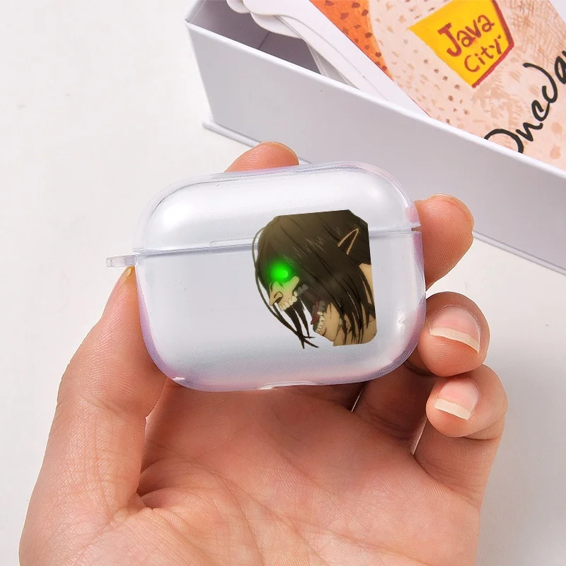 Japan Attack on Titan Kopfhörerhülle für Airpods 3 2 1, weiche kabellose Bluetooth-Kopfhörerhülle, Shingeki No Kyojin Anime-Hüllen – Detail 5
