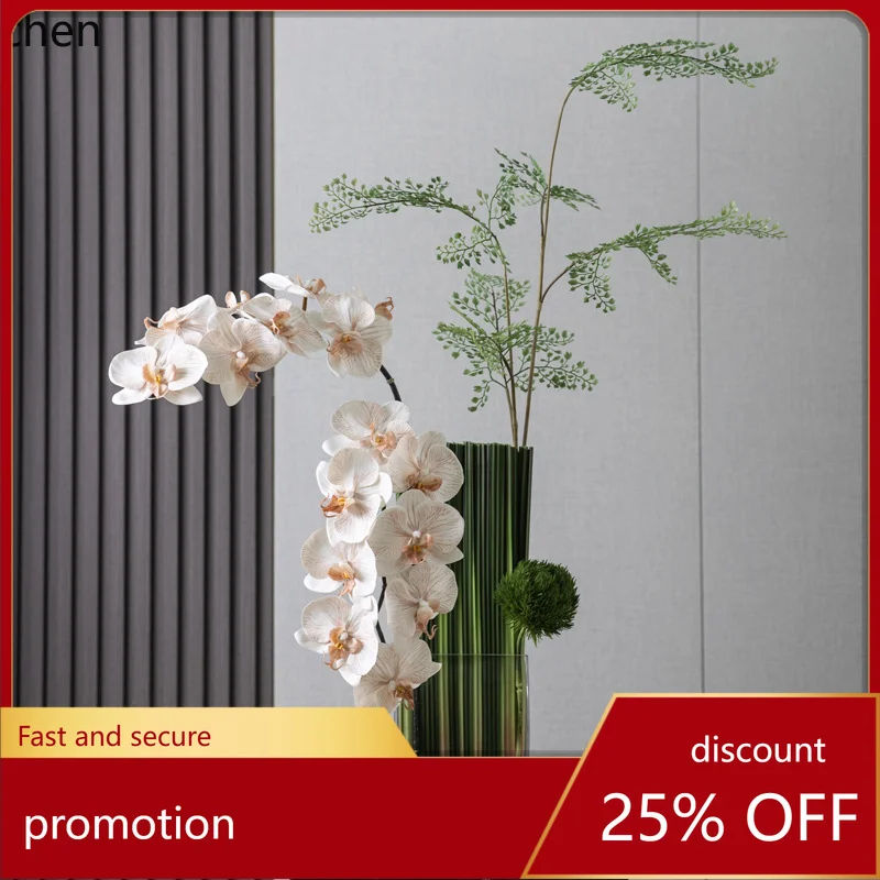 

HT high-end light luxury furnishings porch living room dining table floral art front desk flower decoration flower