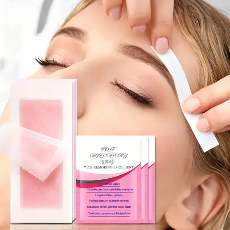 

10/20/30/50/100 Pcs Depilatory Wax Strips Hair Removal Wax Paper Cold Wax Strips Paper For Face Neck Arm Leg Body Beauty Tools