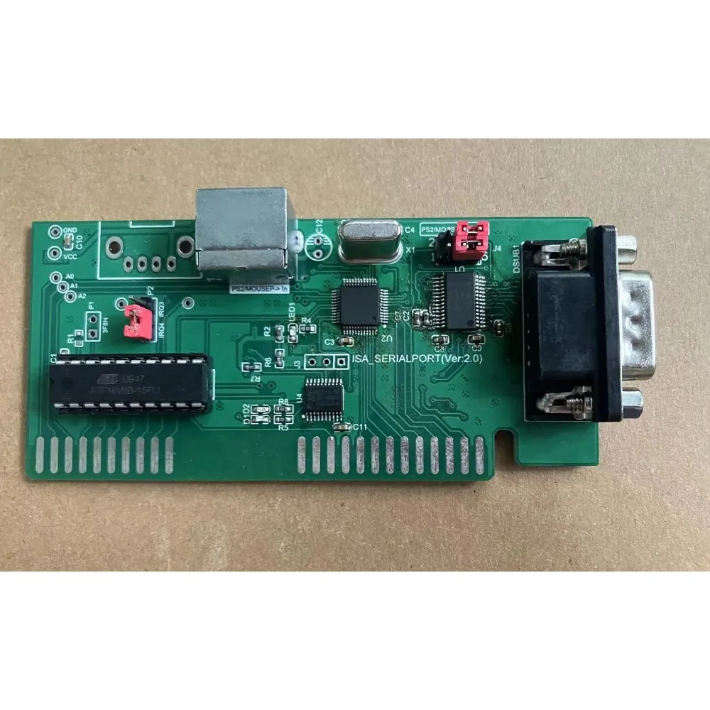 ISA Bus Expansion Card Serial Port Expansion Card PS2 Mouse Interface Optical Mouse DOS Interface 8-bit Bus