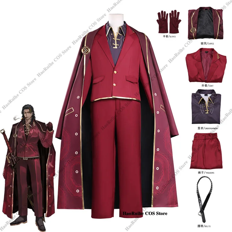 Hot Limbus Company Lei Heng Cosplay Kostuum Pruik Hoed Handschoenen Anime Karakter Outfit Halloween Party Carnaval Kerst Mannen Cosplay
