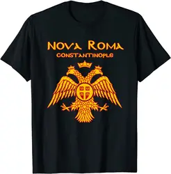 をbyzantines東ローマ帝国eagleローマラテンspqr tシャツ。メンズ半袖コットンTシャツ,ラウンドネック,サマー,S-3XL