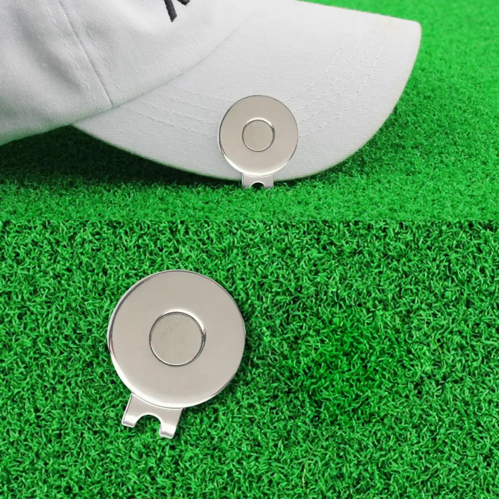 Golf Hat Clip Anti-rust Golf Tool Zinc Alloy Golf Cap Clip	Golf Ball Marker	Magnetic Golf Mark Hat Clip For Golf Sport