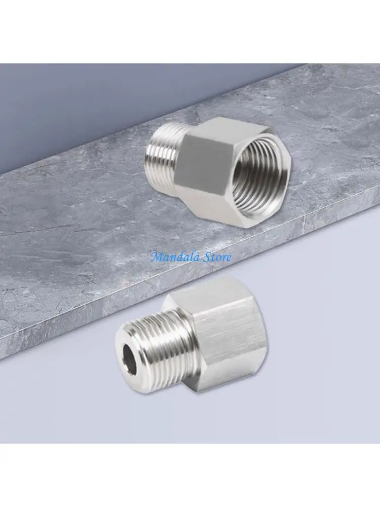 U2JC Double Standard NPT Fittings 2 Units 3/8inch To 1/4inch Steel Threaded Adapters Pipe Thread Connector